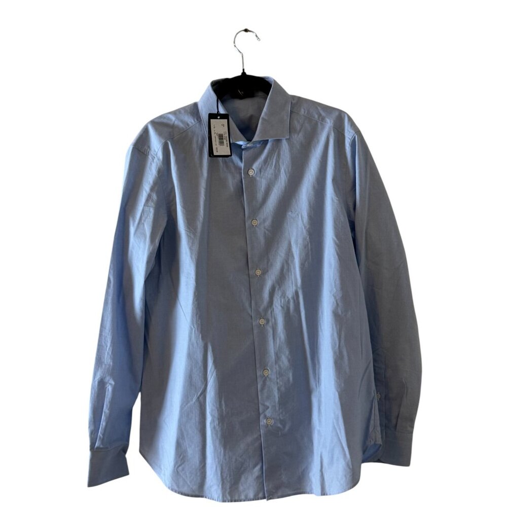 Emporio Armani Light Blue Button Down Shirt Men’s XL New With Tags